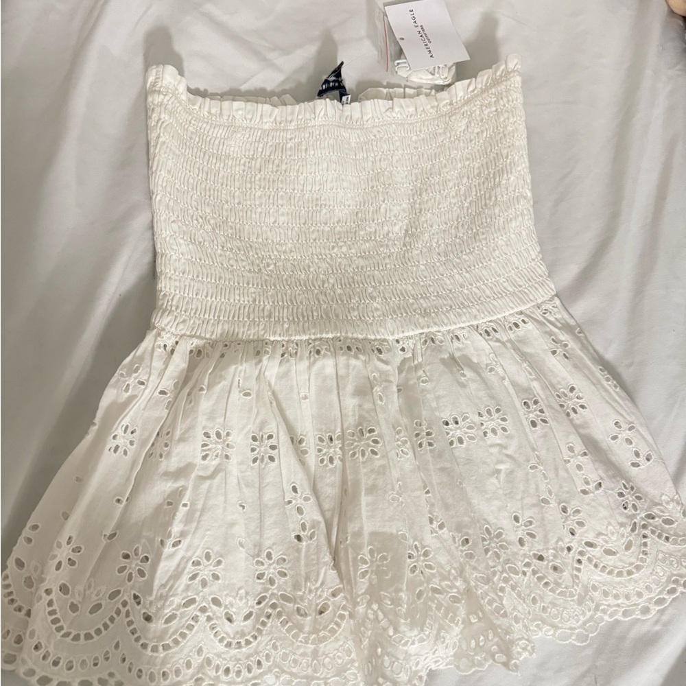 White Eyelet Lace Top